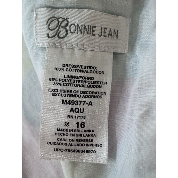 Bonnie Jean Dresses Set Of 2 Girls size 16 Floral Summer Flowers Pink Purple Blu - Picture 10 of 16
